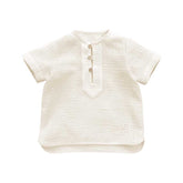 Cămașa Alethi cu mânecă scurtă, din muselină