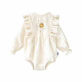 Body cu broderie pentru fetițe, din bumbac moale, muselina, cadou pentru nou-născuți, Odiseea lui Artur