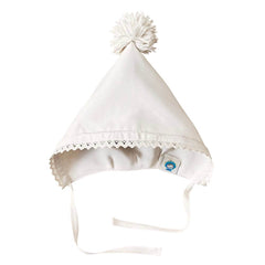 Căciulă Koo cu pompon, mătase naturală