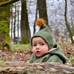 Overall dublat din lână fiartă, Lunna Mushroom