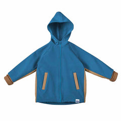 Jacheta cu gluga din softshell impermeabil, pentru bebelusi si copii, model Bluesky