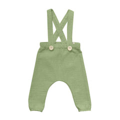 Pantalon culoarea nisipului cu bretele din muselina moale de bumbac, pentru bebelusi si copii, pentru botez, aniversari, sedinte foto. Odiseea lui Artur