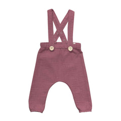 Pantaloni lungi Nemo cu bretele ajustabile și detașabile, muselină