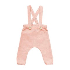 Pantaloni lungi Nemo cu bretele ajustabile și detașabile, muselină