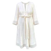 Rochie mama din muselina vaporoasa cu decolteu pentru alaptat. Odiseea lui Artur