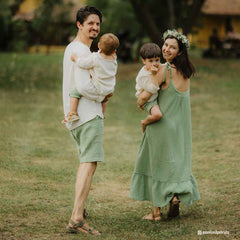 Rochie Clover din muselină cu bretele înguste și volănaș, femei