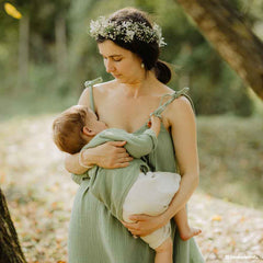 Rochie Clover din muselină cu bretele înguste și volănaș, femei