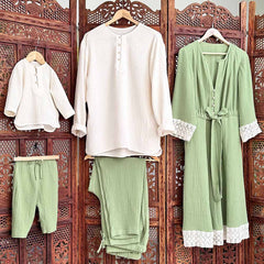 Tinute asortate mama tata bebe din muselina, Odiseea lui Artur