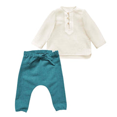 Set cămașă și pantaloni Alethi, in și muselină