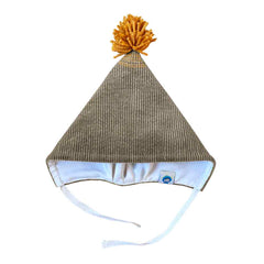 Căciulă Koo cu pompon, bumbac reiat și mătase naturală