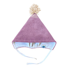 Căciulă Koo cu pompon, bumbac reiat și mătase naturală