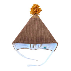 Căciulă Koo cu pompon, bumbac reiat și mătase naturală