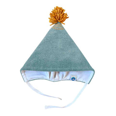 Căciulă Koo cu pompon, bumbac reiat și mătase naturală