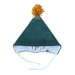 Căciulă Koo cu pompon, bumbac reiat și mătase naturală