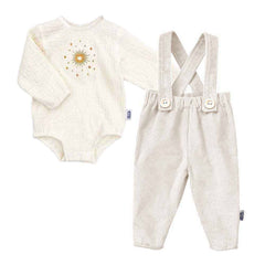 Costumaș botez Nemo cu body Ad Astra, bumbac reiat și muselină