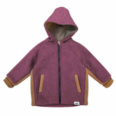 Jacheta de iarna din lana fiarta dublata, pentru copii