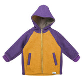 Jachetă căptușită Anzero Purple Sun, lână fiartă