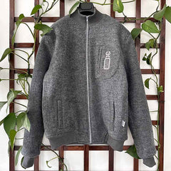 Jachetă din lână fiartă pentru bărbați, Discovery Grey