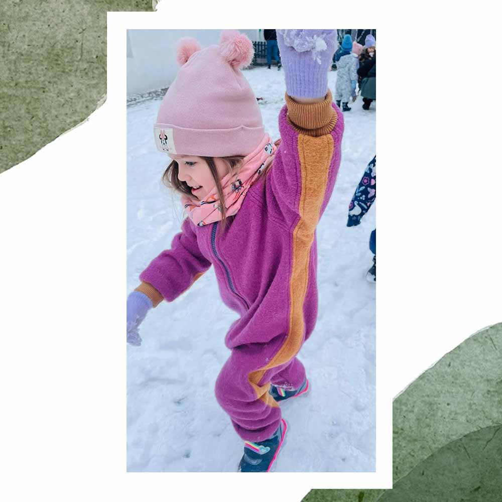 Overall din lana fiarta pentru fetite