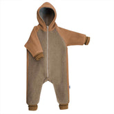 Overall dublat din lână fiartă, Lunna Creamy