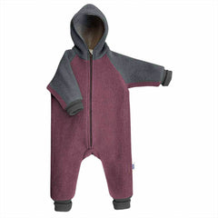 Overall dublat din lână fiartă, Lunna Night Purple