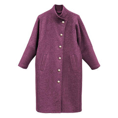 Palton Narnia Purple, lână fiartă