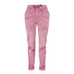 Pantaloni din bumbac reiat pentru femei