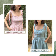 Rochie midi Hanna din 100% in, femei