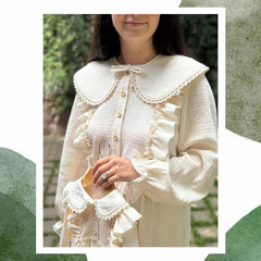 Rochie Aden pentru femei, cu guler detașabil, muselină