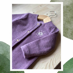 Salopetă cu botoșei, bumbac reiat