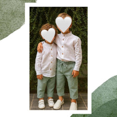 Set cămașă și pantaloni din 100% in