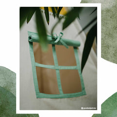 Fereastra si obloanele Cortului teepee pentru camera copiilor din bumbac certificat Oeko Tex, Odiseea lui Artur