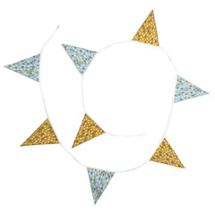 Ghirlandă cu fanioane din bumbac pentru camera bebelusului. Odiseea lui Artur