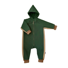 Salopeta overall din softshell impermeabil si rezistent la frecare pentru bebelusi si copii, Odiseea lui Artur. Culoare Honey Pink