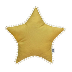 Perna decorativa din bumbac, cu ciucuri,  pentru camera copilului, forma de steluta. Odiseea lui Artur