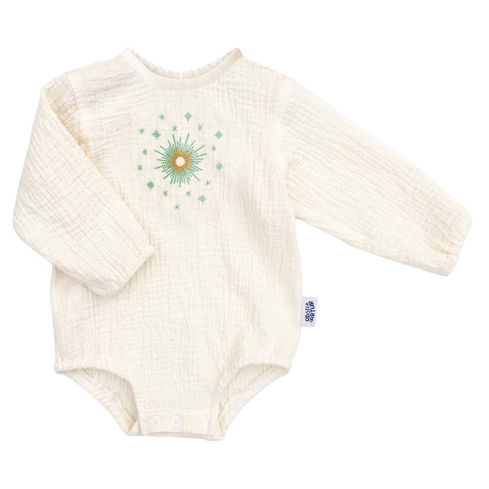 Body muselina cu broderie, cadou pentru nou-născuți, Odiseea lui Artur