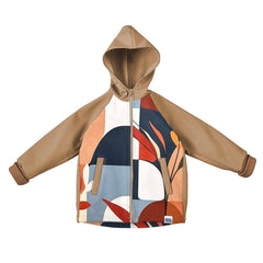 Jachetă cu glugă Pacifica Mural-Camel, softshell 3 straturi