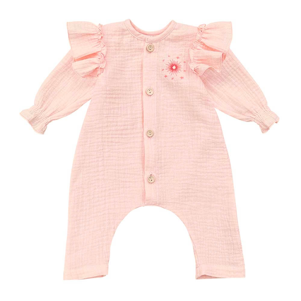 Salopeta Stellar cu volănașe, muselină Black Friday 2025