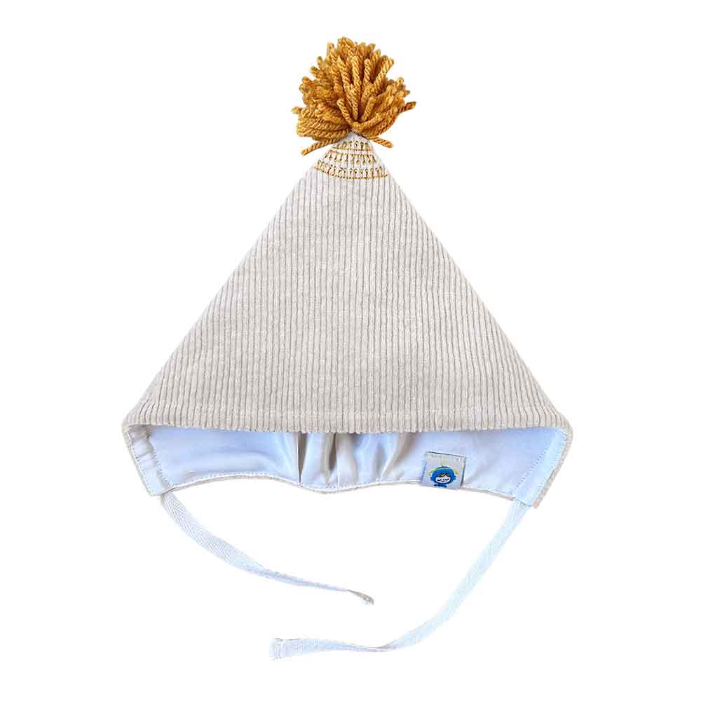 Căciulă Koo cu pompon, bumbac reiat și mătase naturală BLACK FRIDAY 2025