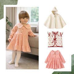 Capă fetițe, bumbac reiat