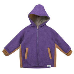 Jachetă căptușită Anzero Purple Plum, lână fiartă