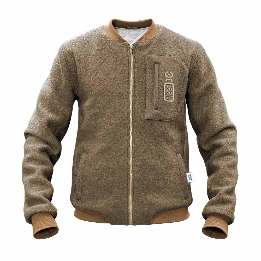 Jachetă din lână fiartă pentru bărbați, Discovery Beige BLACK FRIDAY 2025