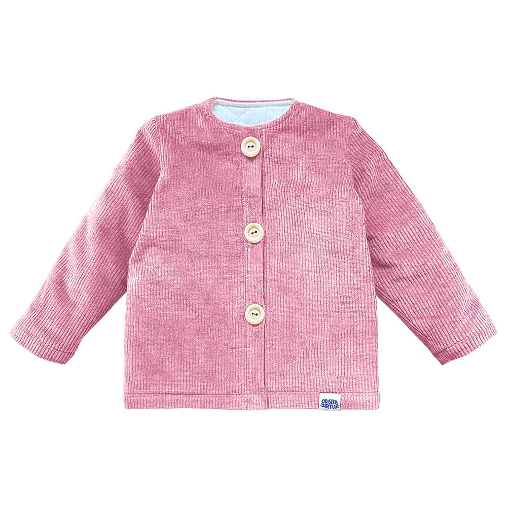 Jacheta matlasata, calduroasa si confortabila, pentru bebelusi si copii, model roz