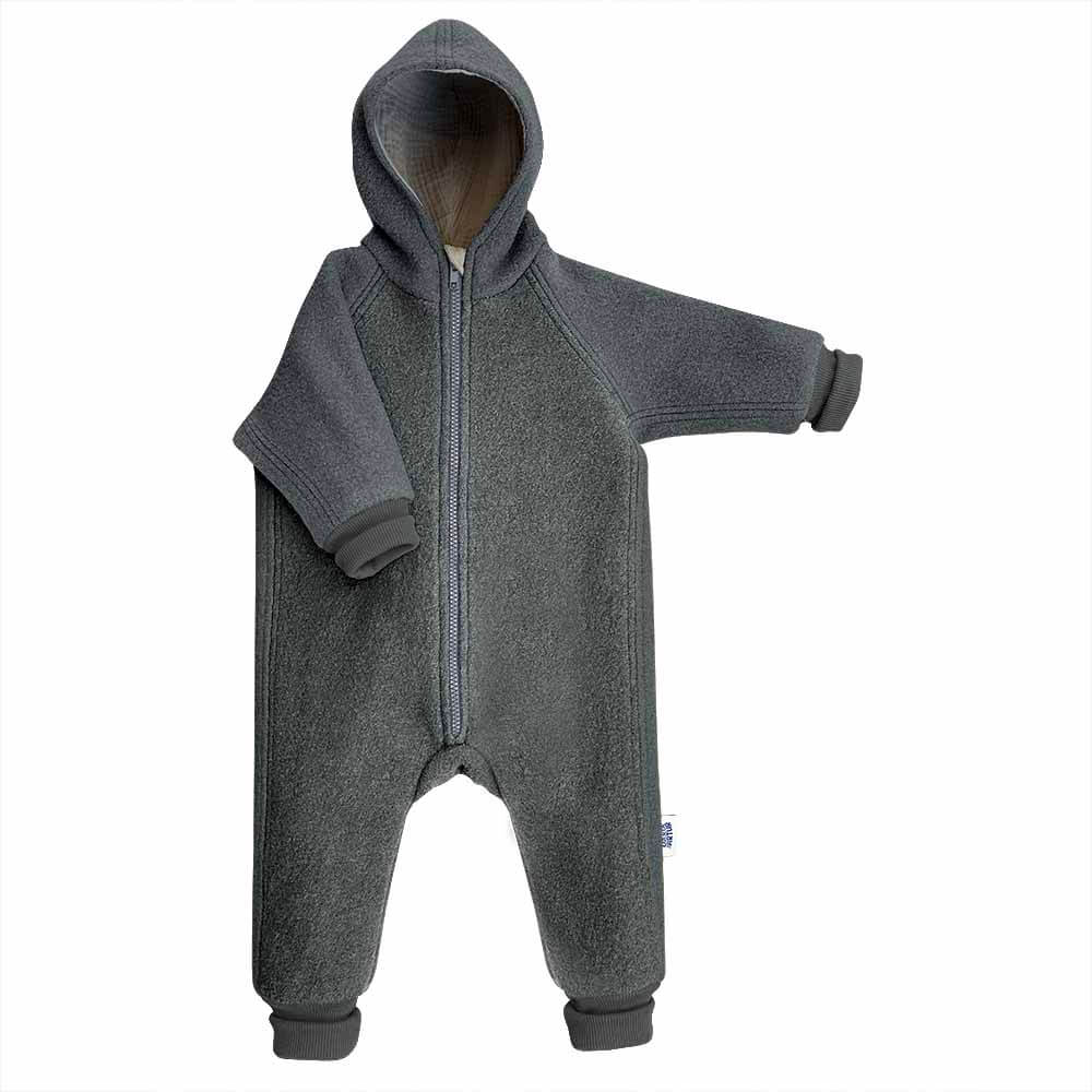 Overall dublat din lână fiartă, Lunna Grey BLACK FRIDAY 2025