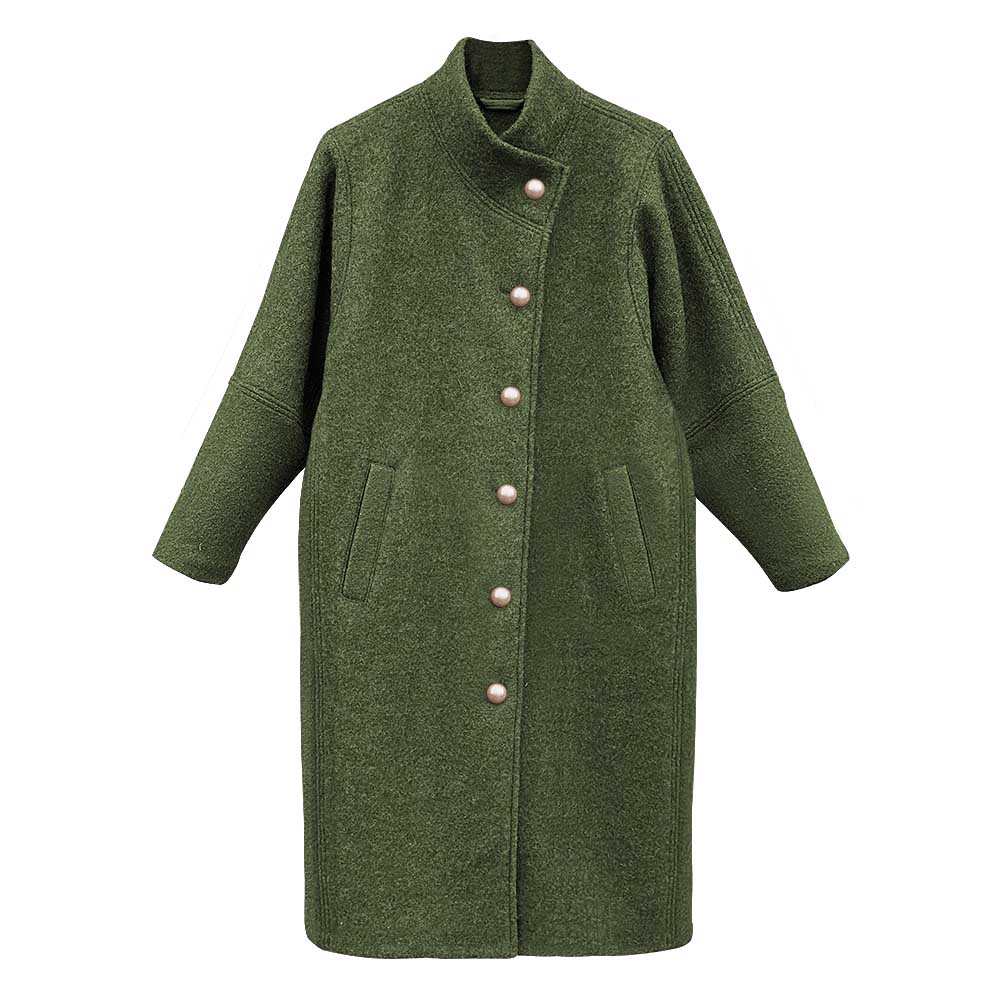 Palton Narnia Emerald, lână fiartă BLACK FRIDAY 2025