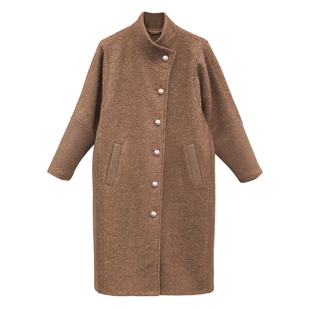 Palton Narnia Beige, lână fiartă BLACK FRIDAY 2025