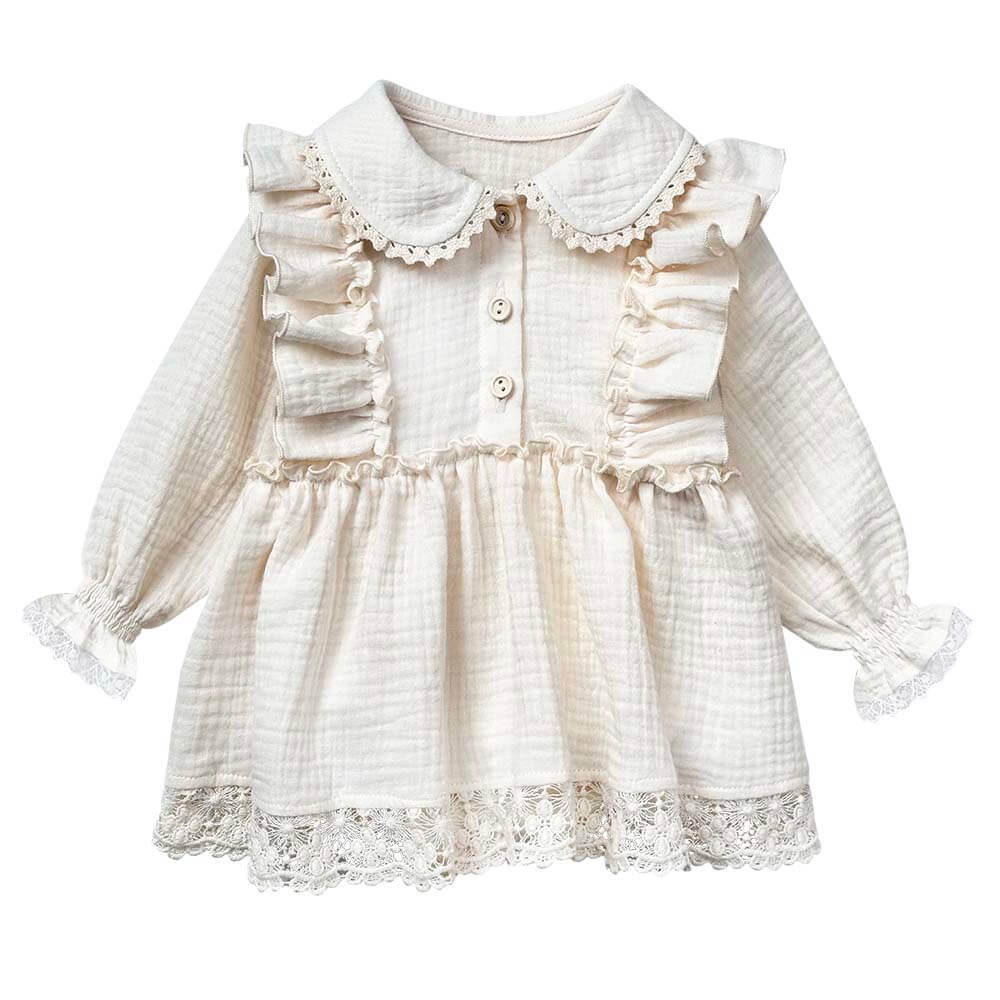 Rochie Aden cu guler, muselină Black Friday 2025