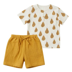 Set bluză și pantaloni Sweet Pear, muselină